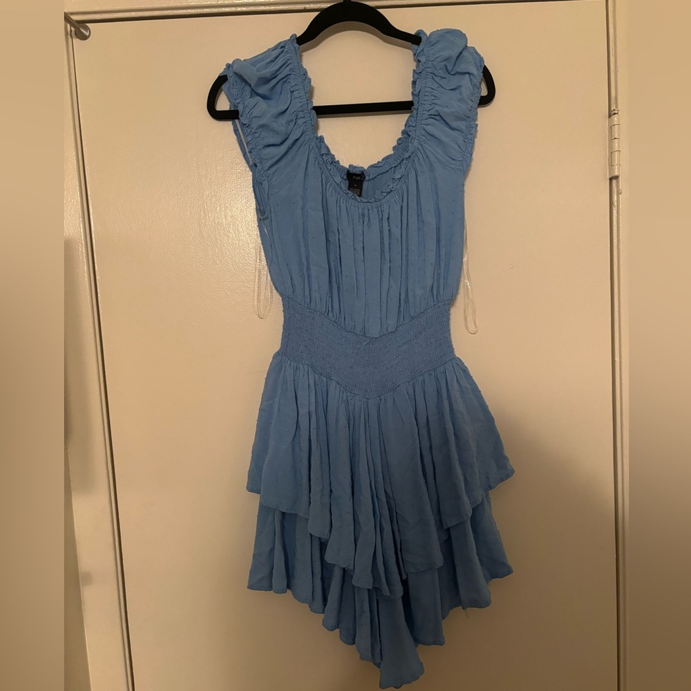 Spring/Summer/Fall Off the Shoulder Rufffle Romper